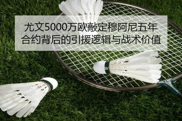 尤文5000万欧敲定穆阿尼五年合约背后的引援逻辑与战术价值